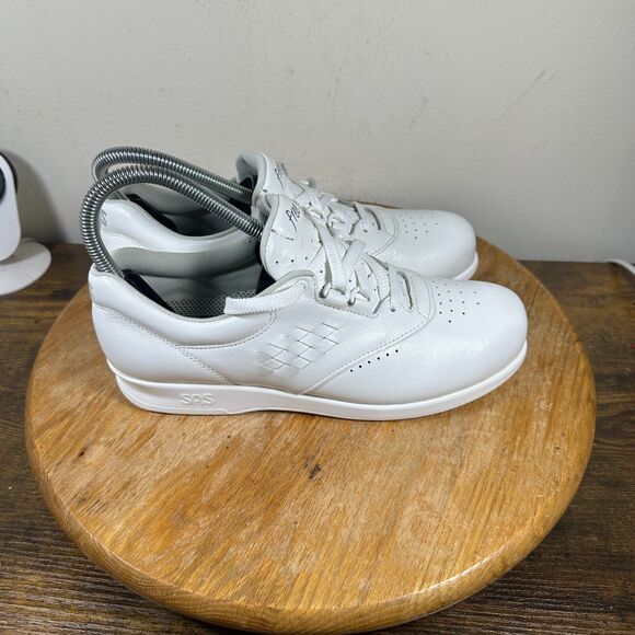 Sas Free Time White Leather Shoes Women's Size 7 S‎ - Picture 1 of 8